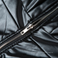 Sexy PU Bodycon Zipper Vestido de cuero sintético sin espalda